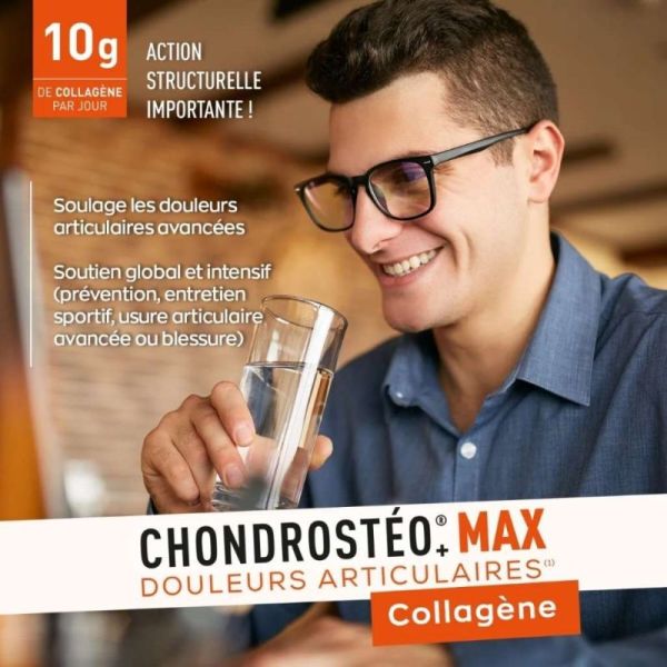 Granions Chondrostéo Max Collagène Poudre 225 g – Confort articulaire au quotidien
