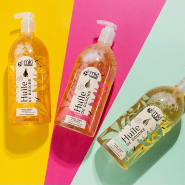 MKL Huile de Douche Monoï 1L – Apaisante et nourrissante