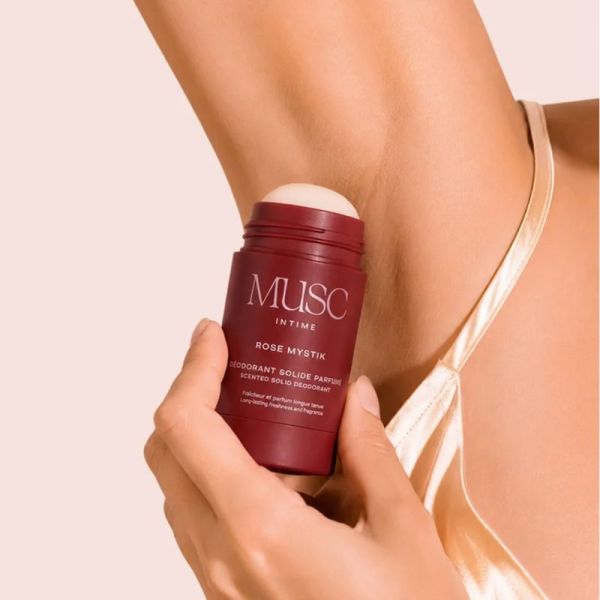 Musc Intime Rose Mystik Déodorant Solide Parfumé 50g – Fraîcheur et protection