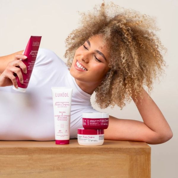 Luxéol Après-Shampooing Frisés & Crépus Tube 250 ml - Nourrit intensément, démêle instantanément et définit les boucles sans alourdir
