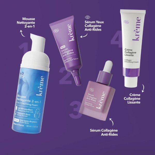 Krème Kit Routine Lissante - 4 Formats Voyage Anti-rides