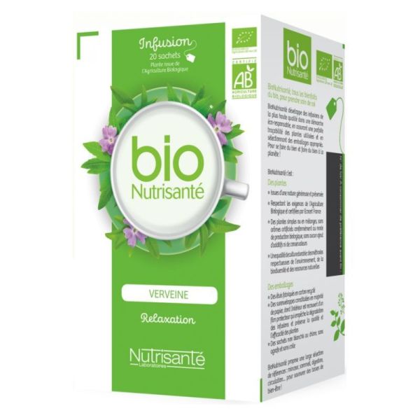 Nutrisanté Infusion Verveine Bio - 20 Sachets