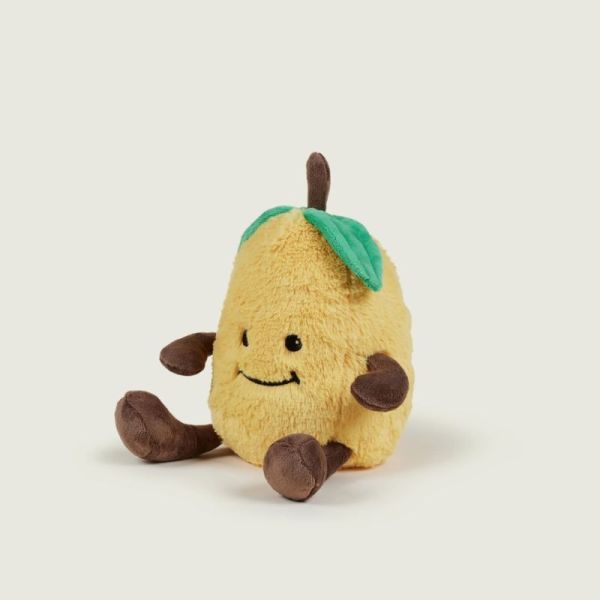 Soframar Warmies Bouillotte Peluche Déhoussable Citron 24 cm - Chaleur réconfortante et apaisante