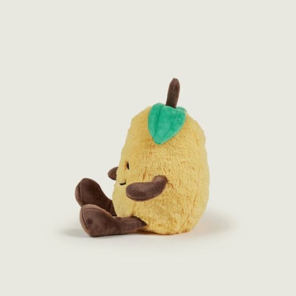 Soframar Warmies Bouillotte Peluche Déhoussable Citron 24 cm - Chaleur réconfortante et apaisante