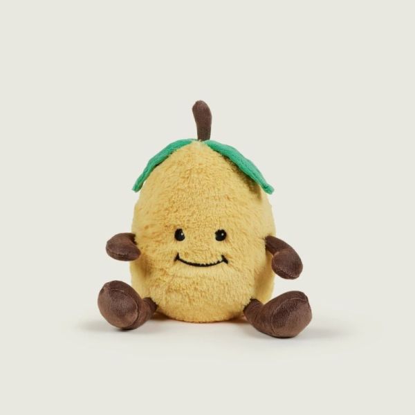 Soframar Warmies Bouillotte Peluche Déhoussable Citron 24 cm - Chaleur réconfortante et apaisante