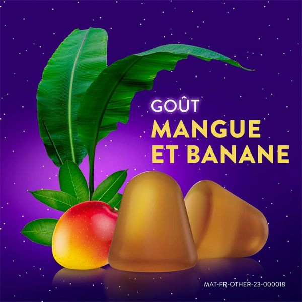 ZzzQuil Sommeil 30 Gummies Arôme Mangue Banane - Complément alimentaire pour le sommeil, aide à s'endormir vite