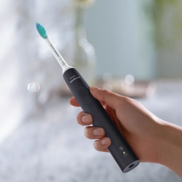 Philips Sonicare Série 3100 Brosse À Dents Électrique Rechargeable Noire – Élimination plaque
