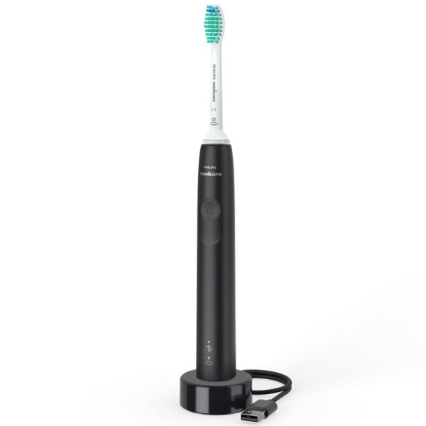 Philips Sonicare Série 3100 Brosse À Dents Électrique Rechargeable Noire – Élimination plaque
