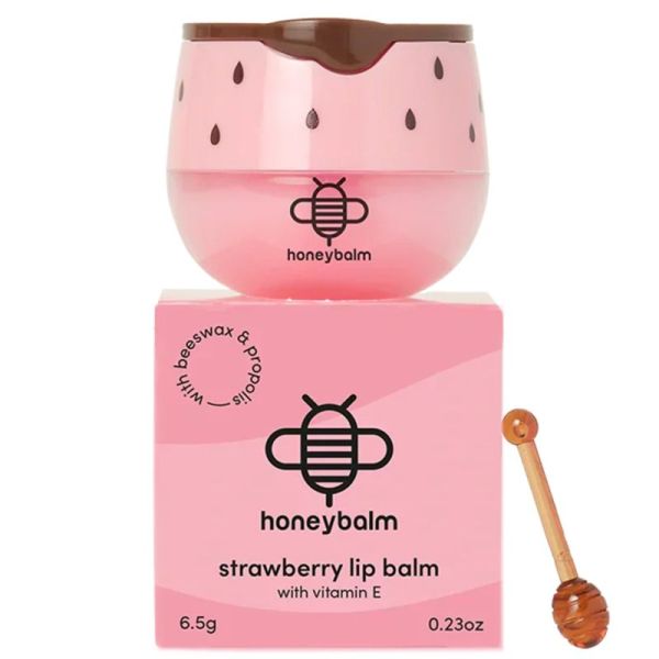 Honeybalm Strawberry Baume Lèvres Fraise 6.5g – Hydratation et éclat
