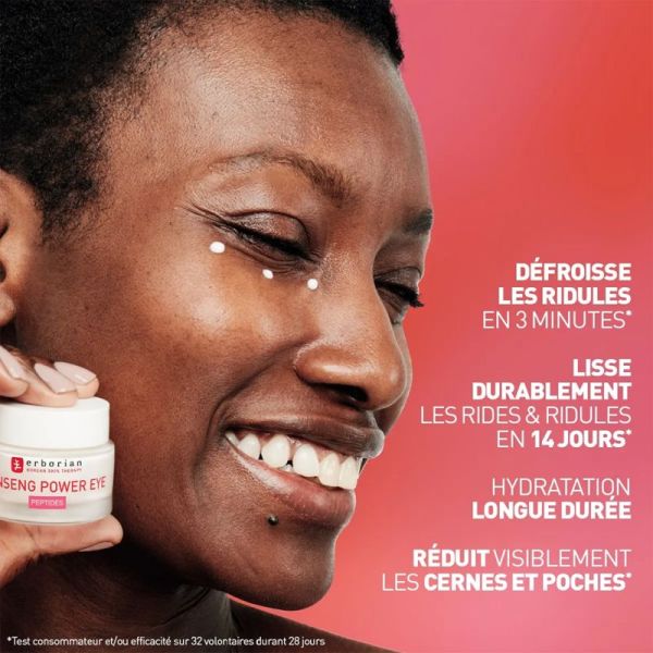 Erborian Ginseng Power Eye - 15ml - Anti-rides express, cernes et poches