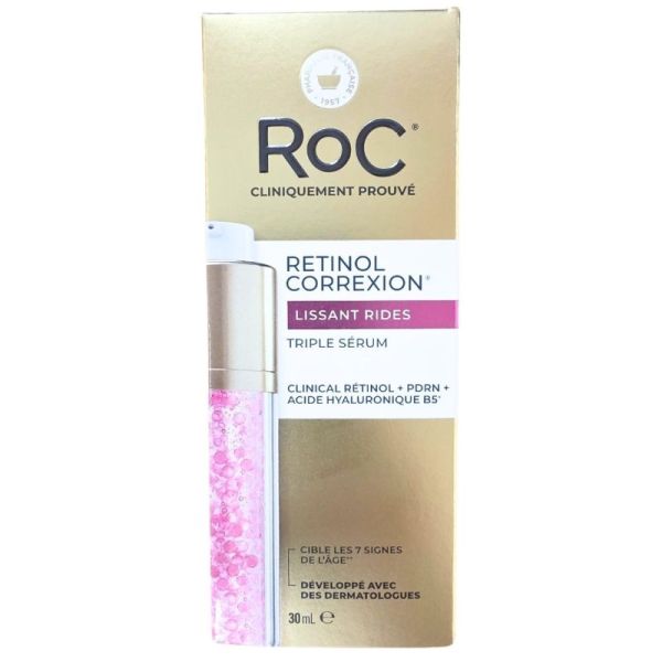 RoC Retinol Correxion Lissant Rides Triple Sérum 30 ml - Cible les 7 signes de l'âge