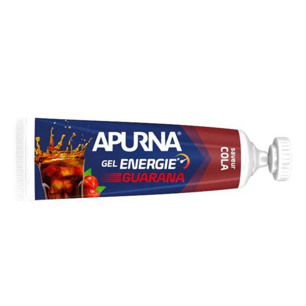 Apurna Gel Energie Guarana - Saveur Cola - Aide à Maintenir l'Effort Physique - 35g