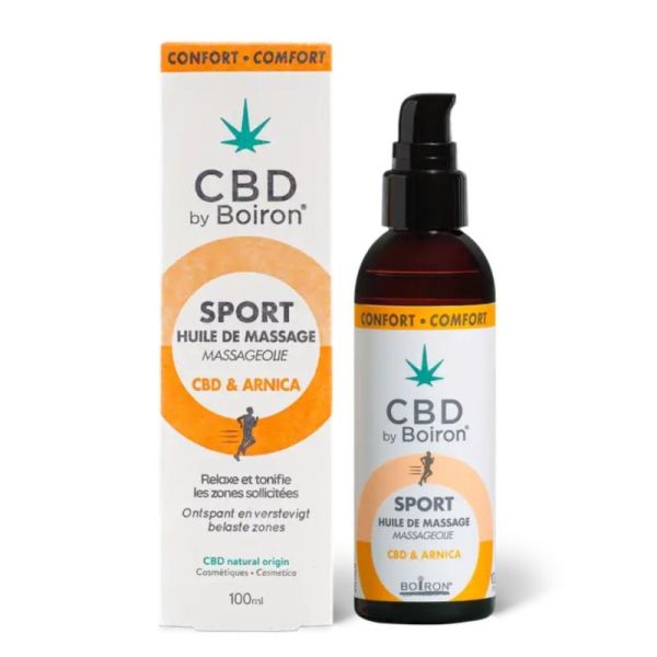 Boiron Huile de Massage Sport CBD & Arnica Confort Musculaire - 100ml