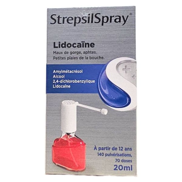 Strepsil Spray lidocaine collutoire 20ml