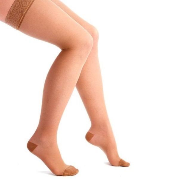 Thuasne Venoflex Incognito Absolu Classe 2 Bas de Contention Naturel - Long - Taille 4