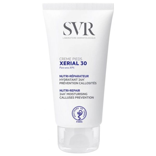 SVR Xérial 30 Crème Pieds - 50 ml - Répare, hydrate et prévient les callosités
