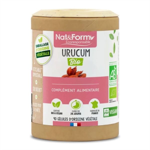 Nat & Form Urucum Bio 90 Gélules – Préparation et antioxydant