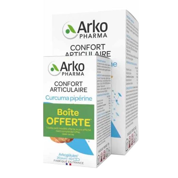 Arkopharma Arkogélules Confort Articulaire Curcuma Pipérine - 130 + 40 Gélules