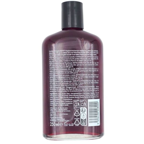 Botot 01 L'Ambitieux Bain de bouche parfumé 250 ml - Fraîcheur épicée à la cannelle