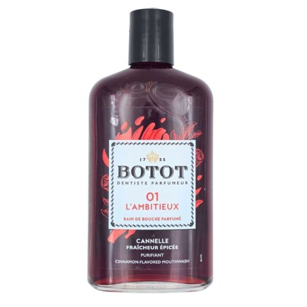 Botot 01 L'Ambitieux Bain de bouche parfumé 250 ml - Fraîcheur épicée à la cannelle