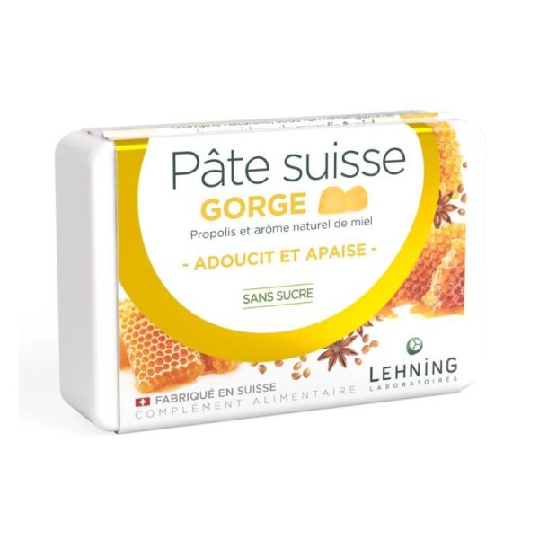 Pâte Suisse Gorge Propolis & Miel - 40 Gommes