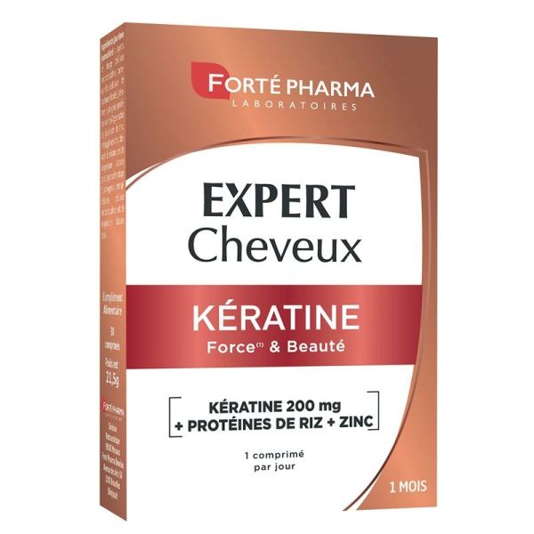 Forté Pharma Expert Cheveux Kératine Force & Beauté - 30 Comprimés
