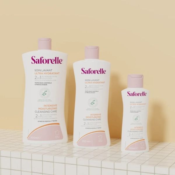 Saforelle Soin Lavant Ultra Hydratant 500 ml - Hygiène intime et corporelle peaux sèches et sensibles