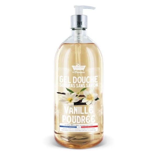 Les Petits Bains de Provence Gel Douche Surgras Sans Savon Vanille Poudrée - 1L