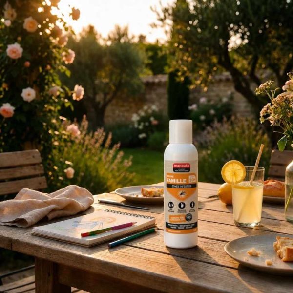 Manouka Brume Famille 75 ml - Répulsif haute efficacité corps et visage