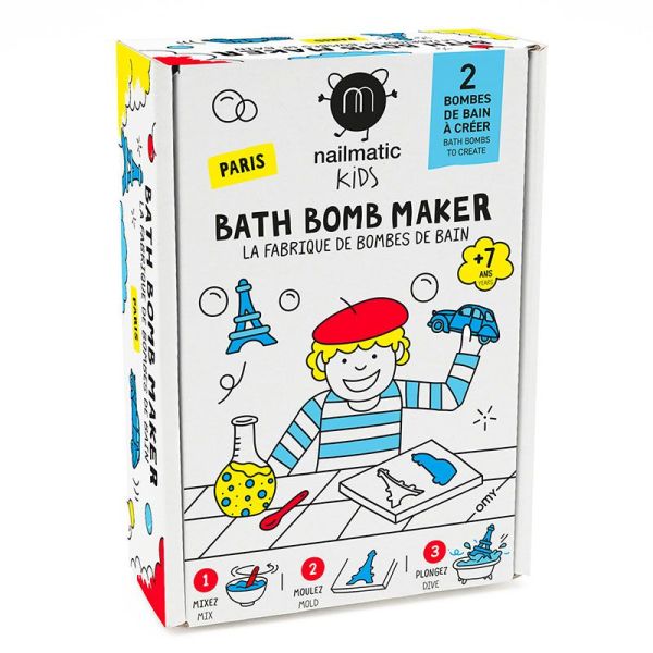 Nailmatic La Fabrique de Boules de Bain Paris - Kit DIY pour Enfants - 1 kit