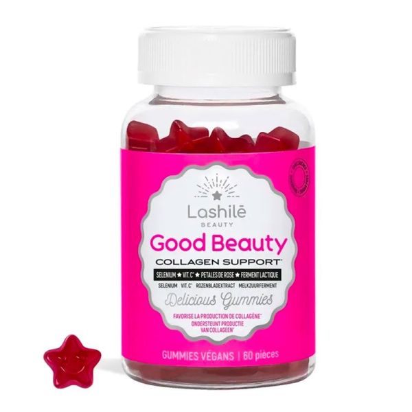 Lashilé Beauty Good Beauty Collagen Support - Favorise la Production de Collagène - 60 gommes