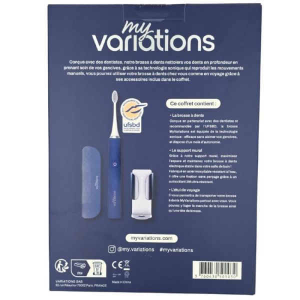 MyVariations Coffret Brosse à Dents Électrique Midnight Blue - Hygiène bucco-dentaire sonique