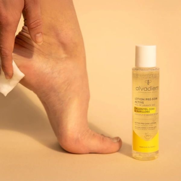 Alvadiem Lotion Pré-Soin Active 100ml - Assainit, rafraîchit et adoucit la peau des pieds