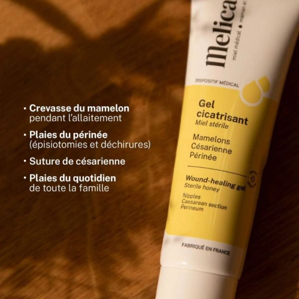Melicare Gel Cicatrisant au Miel Stérile Allaitement, Césarienne & Périnée - 30g