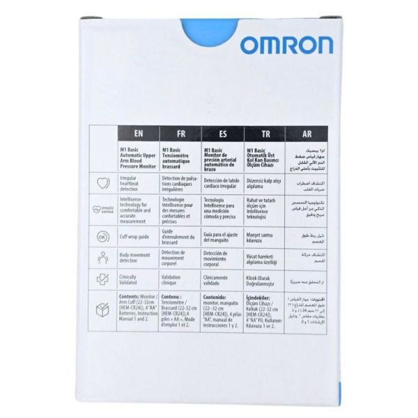 Omron M1 Basic Tensiomètre automatique brassard 22-32 cm - Mesure simple