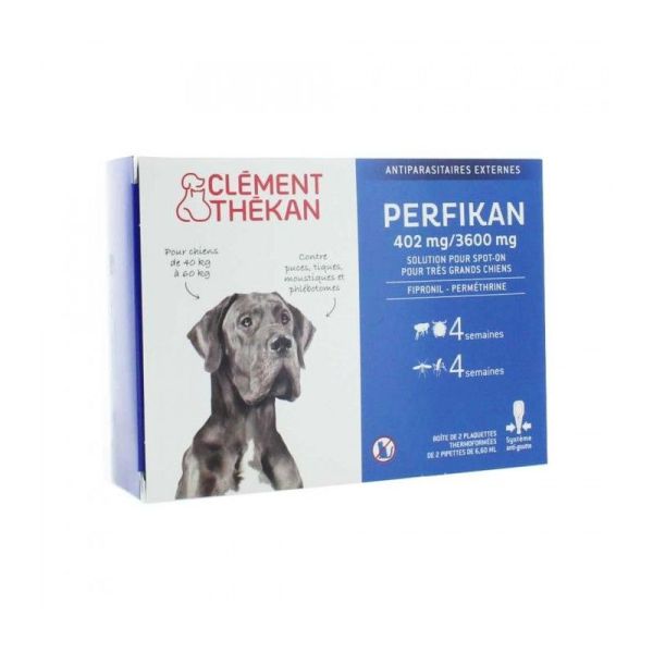 Clément Thékan Perfikan 402mg/3600mg Très Grands Chiens - 4 x 6,60ml