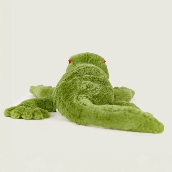 Soframar Warmies Bouillotte peluche déhoussable Gecko 50 cm - Chaleur réconfortante