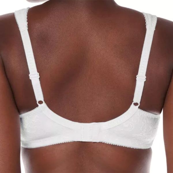Soutien-Gorge pour Prothèse Mammaire - Modèle Nora - Sans Armatures - Taille : 105D - Blanc