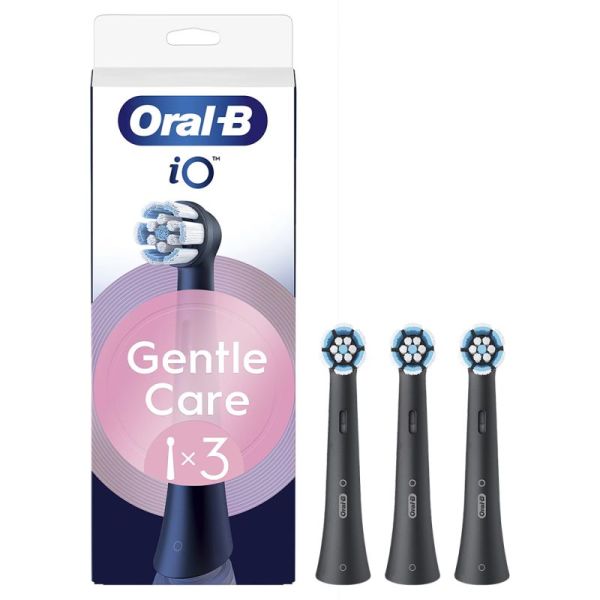 Oral-B iO Ultimate Clean 3 Brossettes De Rechange Noir – Nettoyage intense
