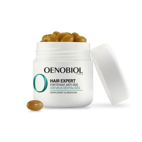 Oenobiol Hair Expert Fortifiant Anti-âge - 2 x 30 Capsules - Vitalité et densité des cheveux matures
