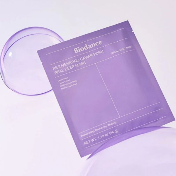 Biodance Rejuvenating Caviar PDRN Real Deep Mask 1 unité - Masque hydrogel anti-âge global et revitalisant