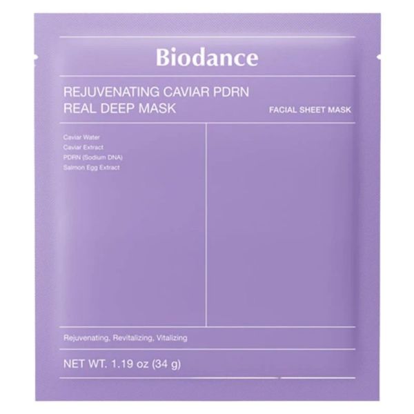Biodance Rejuvenating Caviar PDRN Real Deep Mask 1 unité - Masque hydrogel anti-âge global et revitalisant