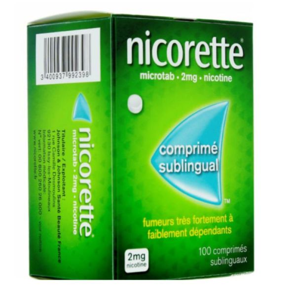 Nicorette Microtab 2mg 100 comprimés