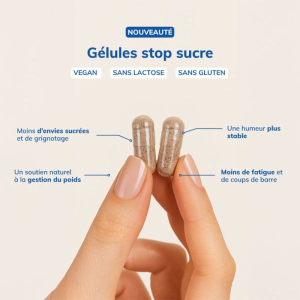 Owari Stop Sucres Anti Sucres et Grignotage 30 gélules – Équilibre glycémique