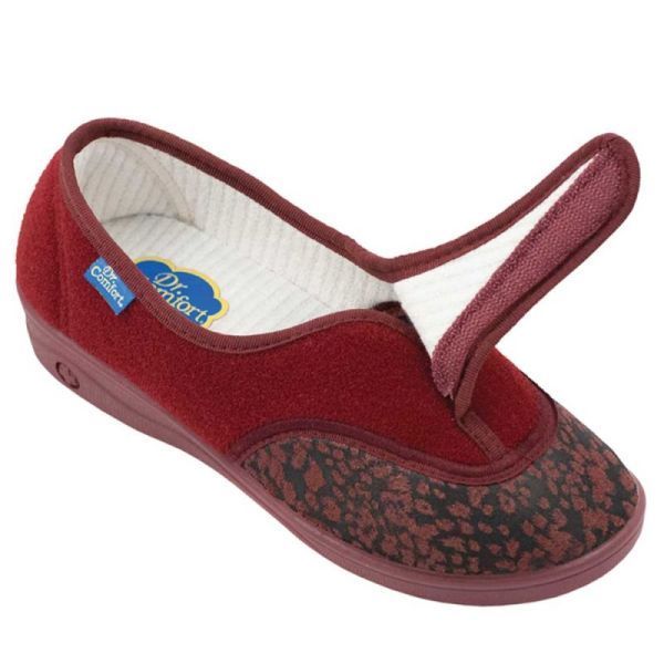 Dr Comfort CHUT Venus Bordeaux - Chaussures Confort Femme Hallux Val­gus