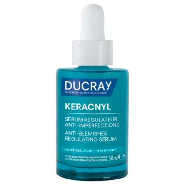Ducray Keracnyl Sérum Régulateur Anti-Imperfections - 30ml - Acné hormonale et marques résiduelles