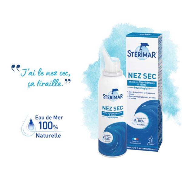 Stérimar Nez Sec 100ml – Hydratation et régénération nasale