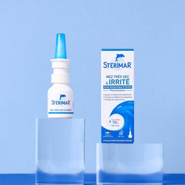 Stérimar Nez Très Sec à Irrité Spray Valve 20ml – Hydratation et régénération