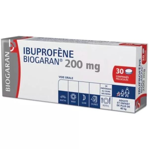 Biogaran Ibuprofene 200 mg - 30 comprimés pelliculés
