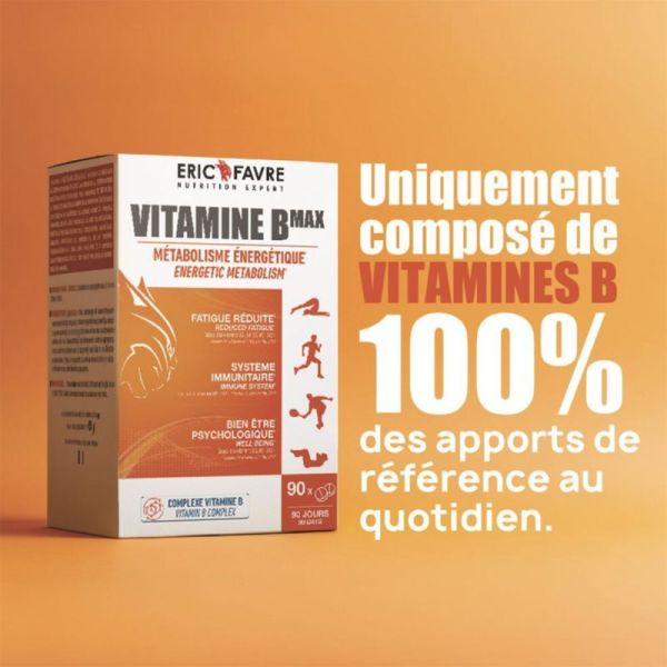 Eric Favre Vitamines B Max 90 Comprimés – Énergie